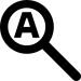 search-symbol-of-a-magnifier-with-a-letter-inside